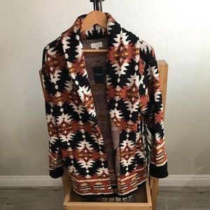 NWT Lucky Brand medium Western open cardigan